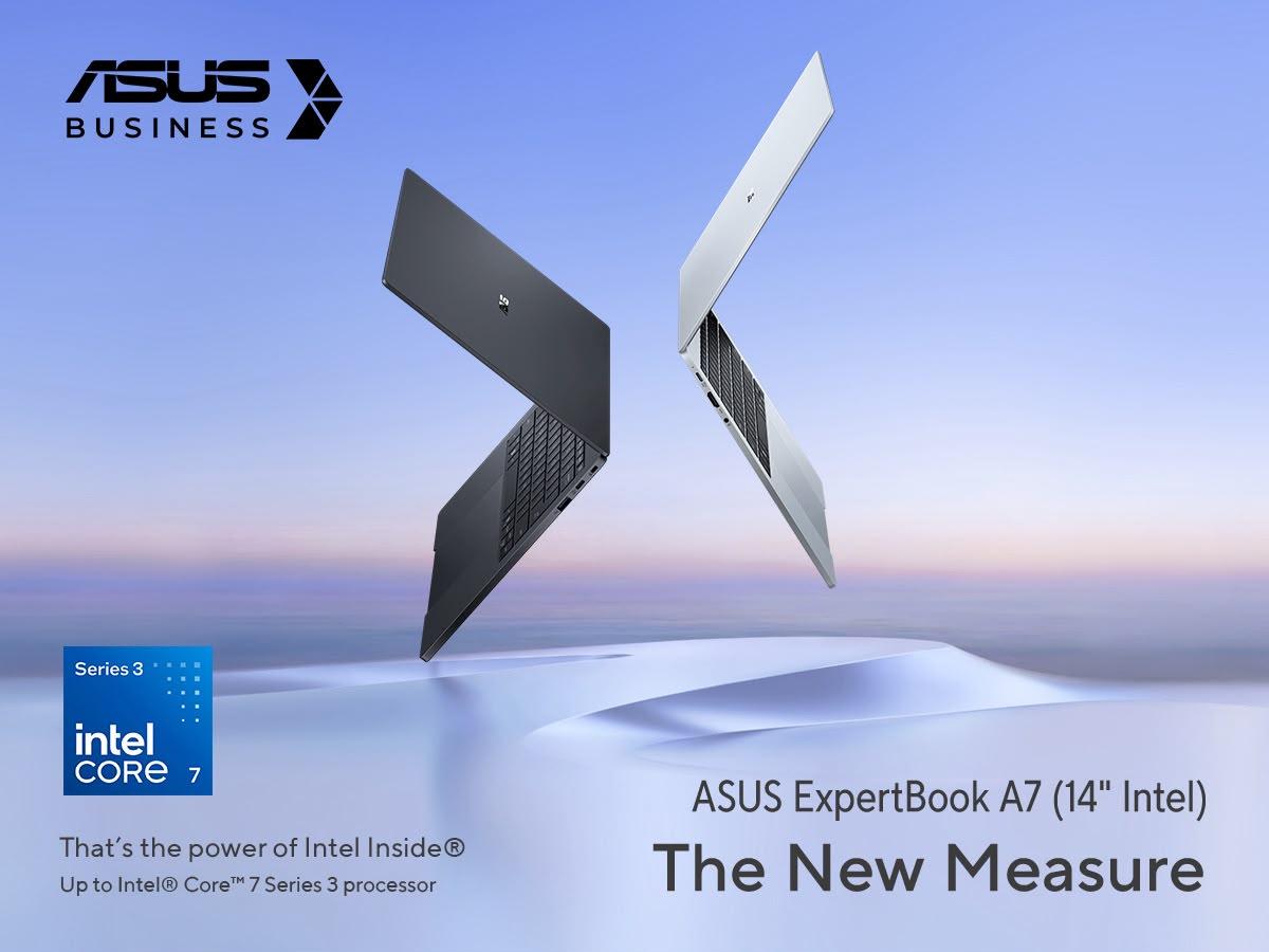 يدعم جهاز ASUS ExpertBook A7 معالجًا يصل إلى Intel Core 7 Series 3